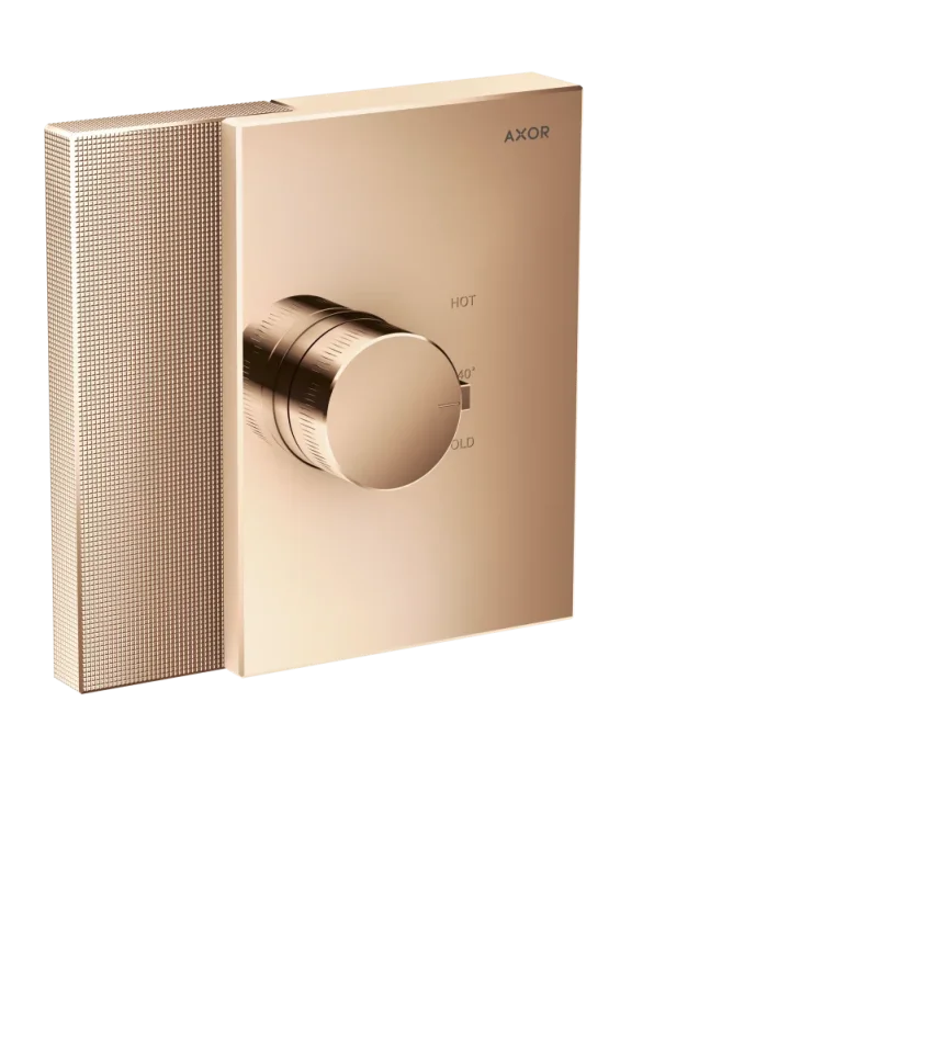 Axor Edge Thermostatic Shower Mixer Concealed 285 X 220 X 195mm Rose Gold/gold - Polished product image - Image 1