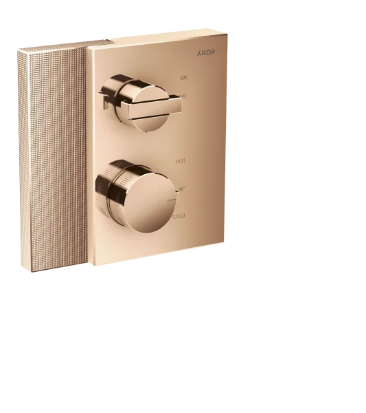 Axor Edge Thermostatic Mixer For Concealed Installation With Shut-off Valve - Diamond Cut