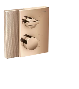 Axor Edge Thermostatic Mixer For Concealed Installation With Shut-off Valve - Diamond Cut
