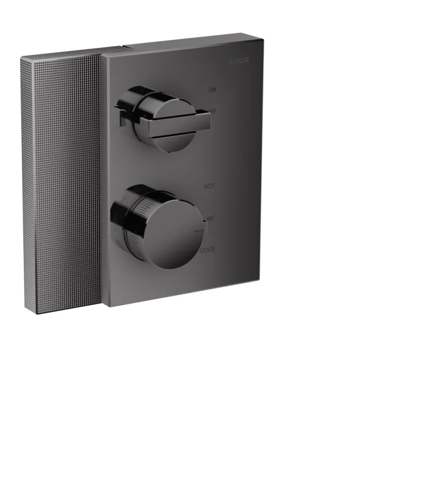 Axor Edge Thermostatic Shower Mixer Concealed 285 X 220 X 195mm Gunmetal/chrome - Polished product image - Image 1