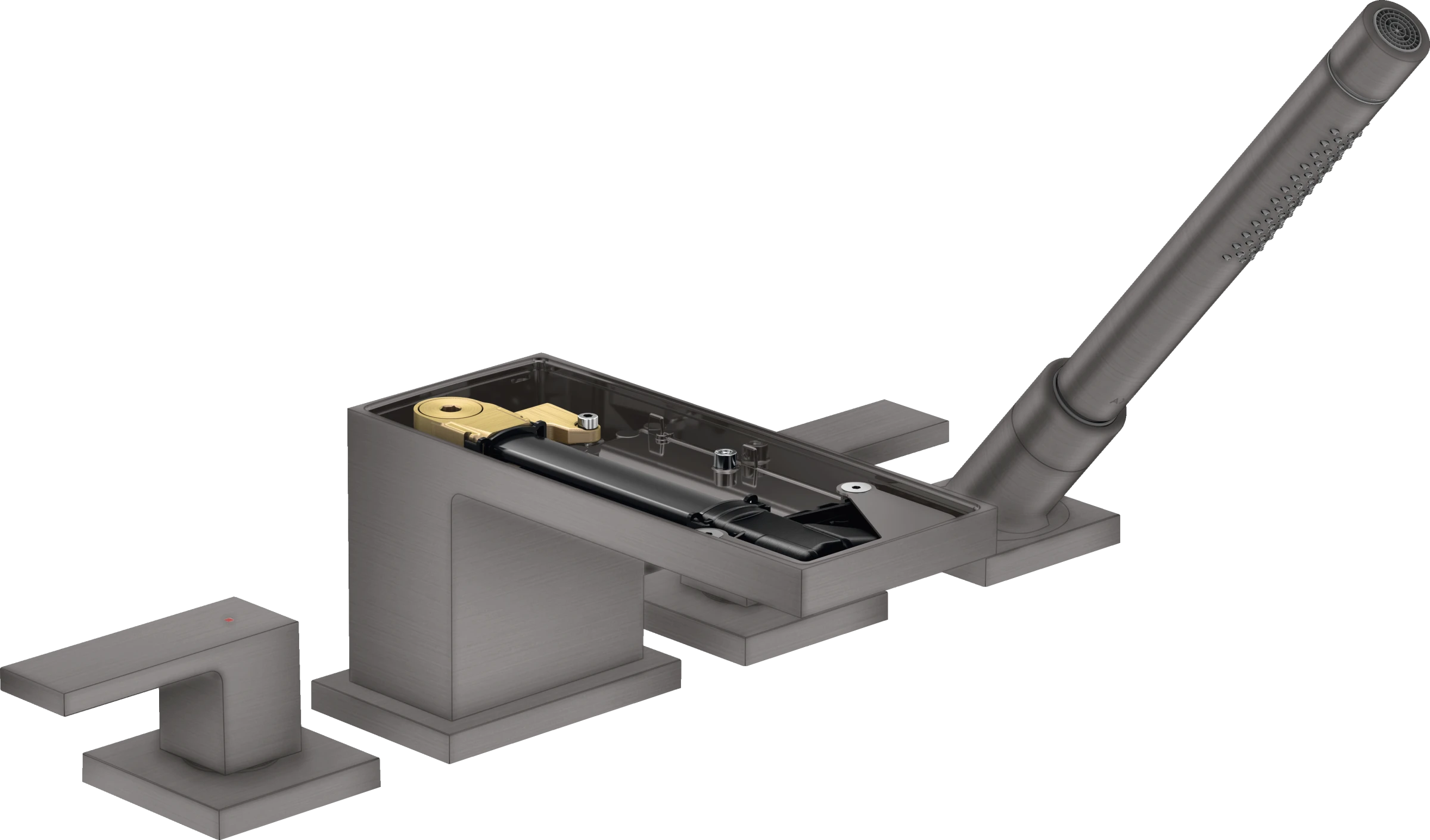 Axor Myedition Bath Mixers Concealed 400 X 350 X 160mm Gunmetal/chrome - Brushed