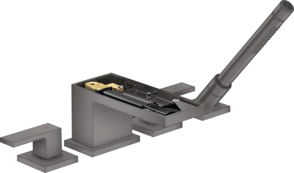 Axor Myedition Bath Mixers Concealed 400 X 350 X 160mm Gunmetal/chrome - Brushed