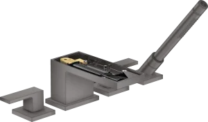 Axor Myedition Bath Mixers Concealed 400 X 350 X 160mm Gunmetal/chrome - Brushed