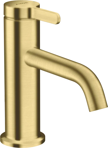 Axor One Single Lever Basin Mixer 70 With Lever Handle And Waste Set Brushed Brass