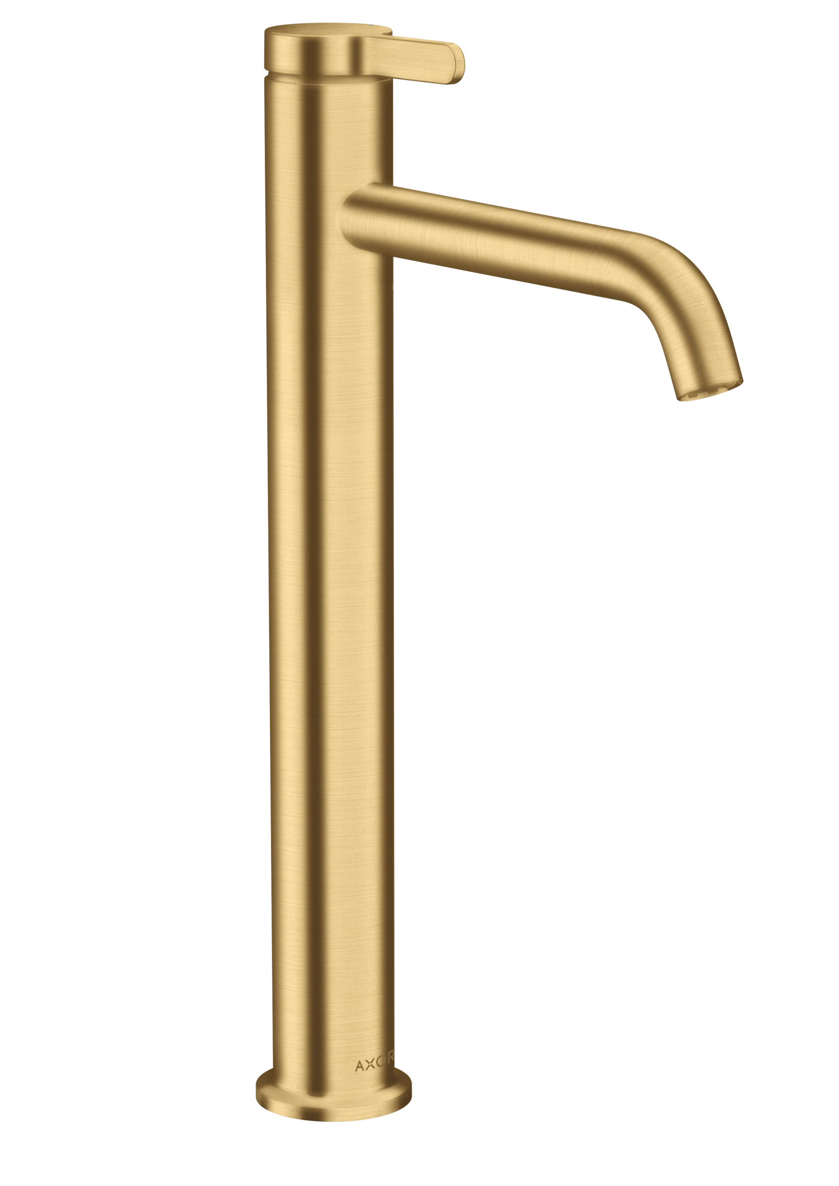 Axor One Single Lever Basin Mixer 260 With Lever Handle And Waste Set Brushed Gold Optic