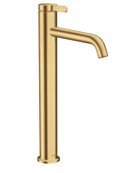 Axor One Single Lever Basin Mixer 260 With Lever Handle And Waste Set Brushed Gold Optic