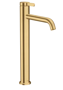 Axor One Single Lever Basin Mixer 260 With Lever Handle And Waste Set Brushed Gold Optic