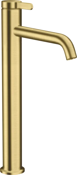 Axor One Single Lever Basin Mixer 260 With Lever Handle And Waste Set Brushed Brass