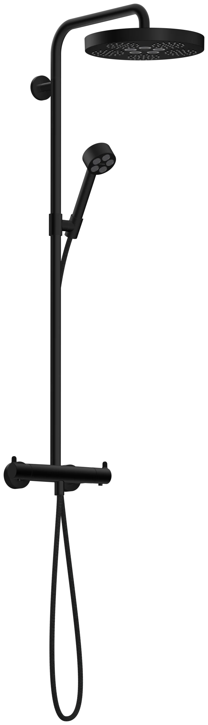 Axor One Showerpipes With Thermostatic Mixer 1020 X 350 X 170mm Black - Matt
