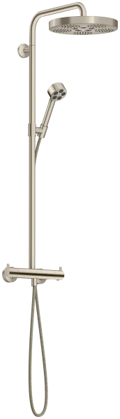 Axor One Showerpipes With Thermostatic Mixer 1020 X 350 X 170mm Nickel - Brushed