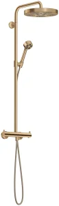 Axor One Showerpipes With Thermostatic Mixer 1020 X 350 X 170mm Bronze - Brushed