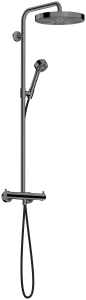 Axor One Showerpipes With Thermostatic Mixer 1020 X 350 X 170mm Gunmetal/chrome - Polished