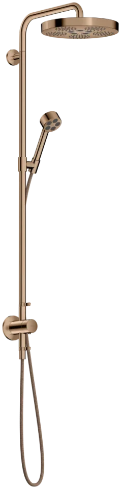 Axor One Showerpipes With Thermostatic Mixer 1015 X 350 X 170mm Rose Gold/gold - Polished product image - Image 1