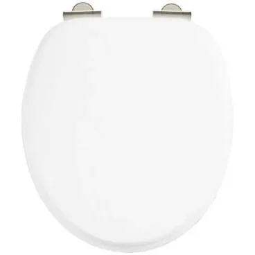 Burlington Matt White Seat - Chrome Soft Close product image - Image 1