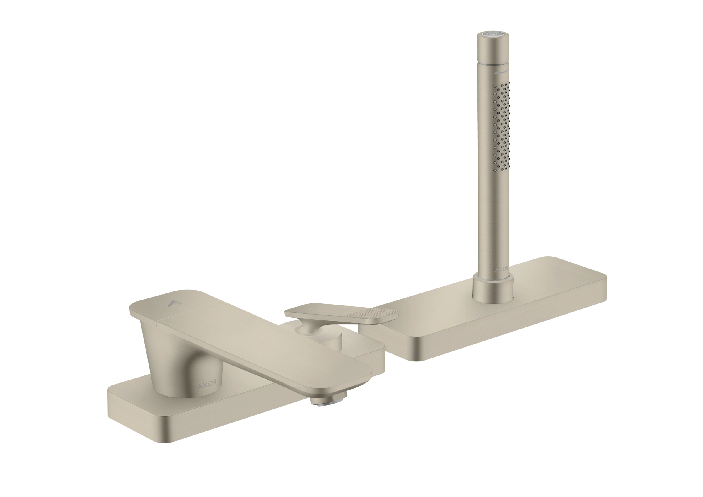 Axor Citterio C Bath Mixers Concealed 555 X 283 X 230mm Nickel - Brushed