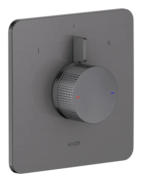 Axor Citterio C Shower Mixers Concealed 262 X 233 X 168mm Gunmetal/chrome - Brushed