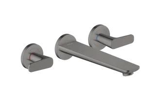 Axor Citterio C Bath Mixers Concealed 458 X 247 X 107mm Gunmetal/chrome - Polished
