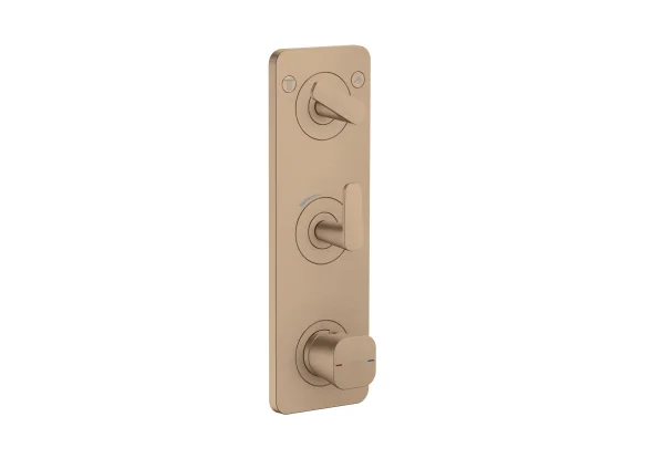 Axor Citterio C Thermostatic Module 380/120 For Concealed Installation With Plate For 2 Functions