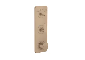 Axor Citterio C Thermostatic Shower Mixer Concealed 458 X 247 X 107mm Rose Gold/gold - Brushed