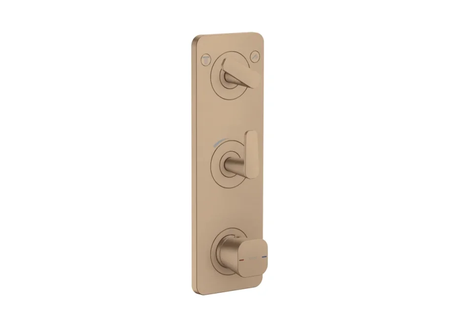 Axor Citterio C Thermostatic Shower Mixer Concealed 458 X 247 X 107mm Rose Gold/gold - Brushed product image - Image 1