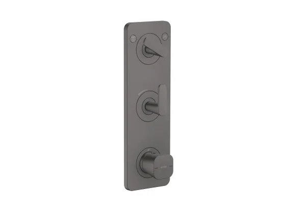 Axor Citterio C Thermostatic Shower Mixer Concealed 458 X 247 X 107mm Gunmetal/chrome - Brushed