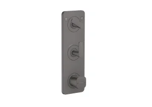 Axor Citterio C Thermostatic Shower Mixer Concealed 458 X 247 X 107mm Gunmetal/chrome - Brushed