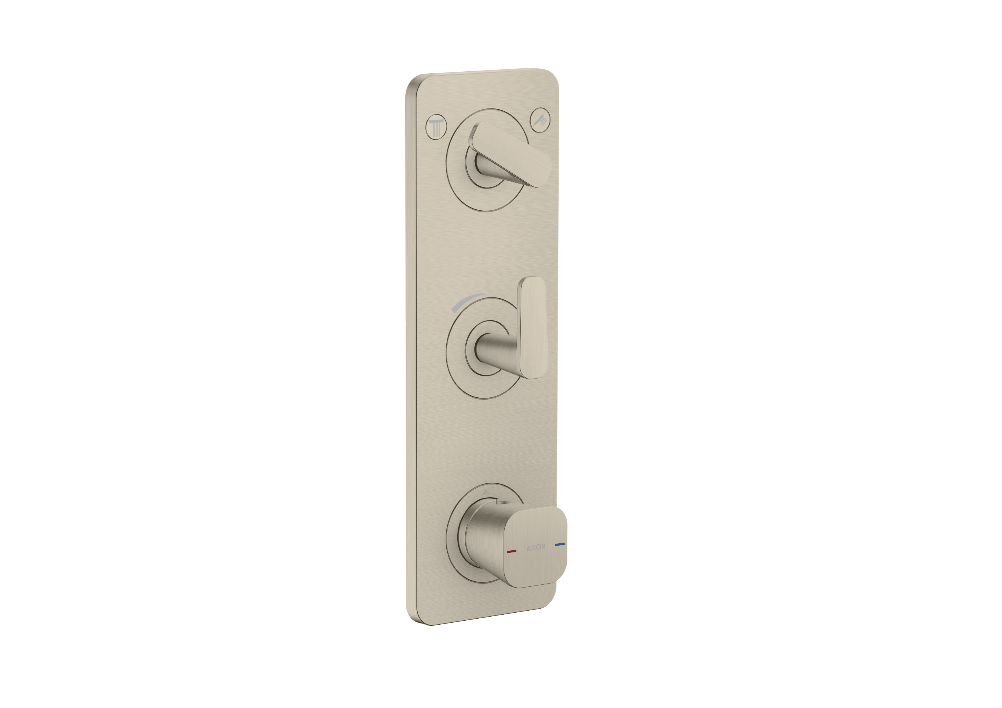 Axor Citterio C Thermostatic Shower Mixer Concealed 458 X 247 X 107mm Nickel - Brushed product image - Image 1
