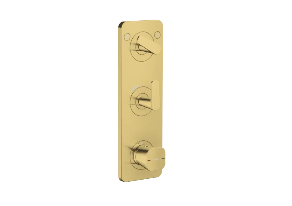 Axor Citterio C Thermostatic Shower Mixer Concealed 458 X 247 X 107mm Gold - Polished product image - Image 1