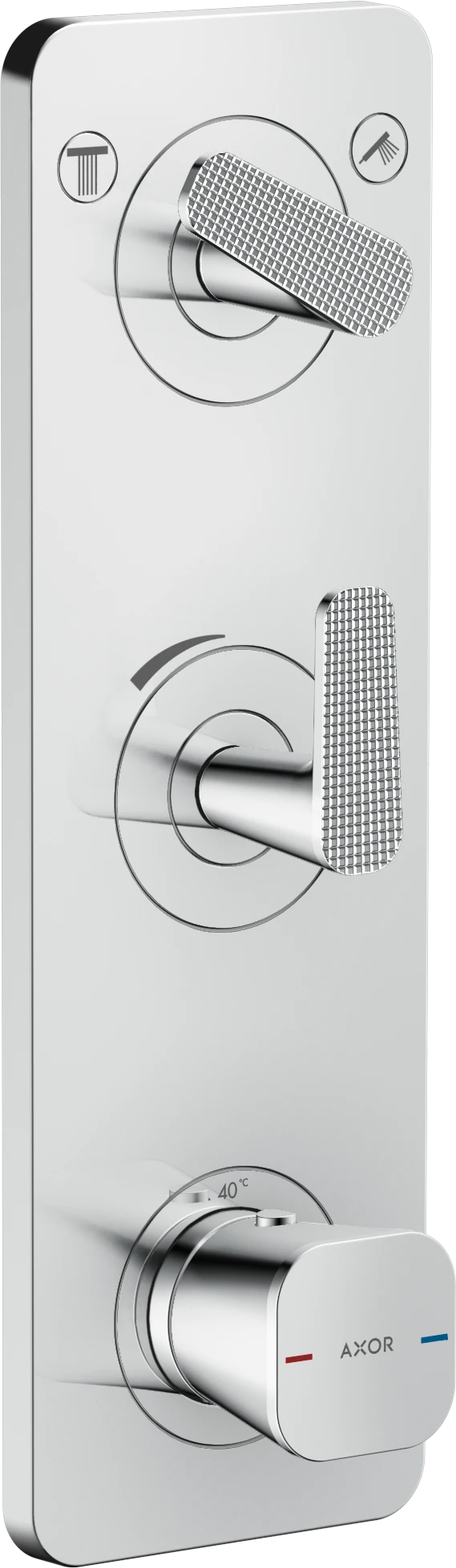 Axor Citterio C Thermostatic Shower Mixer Concealed 458 X 247 X 107mm Chrome