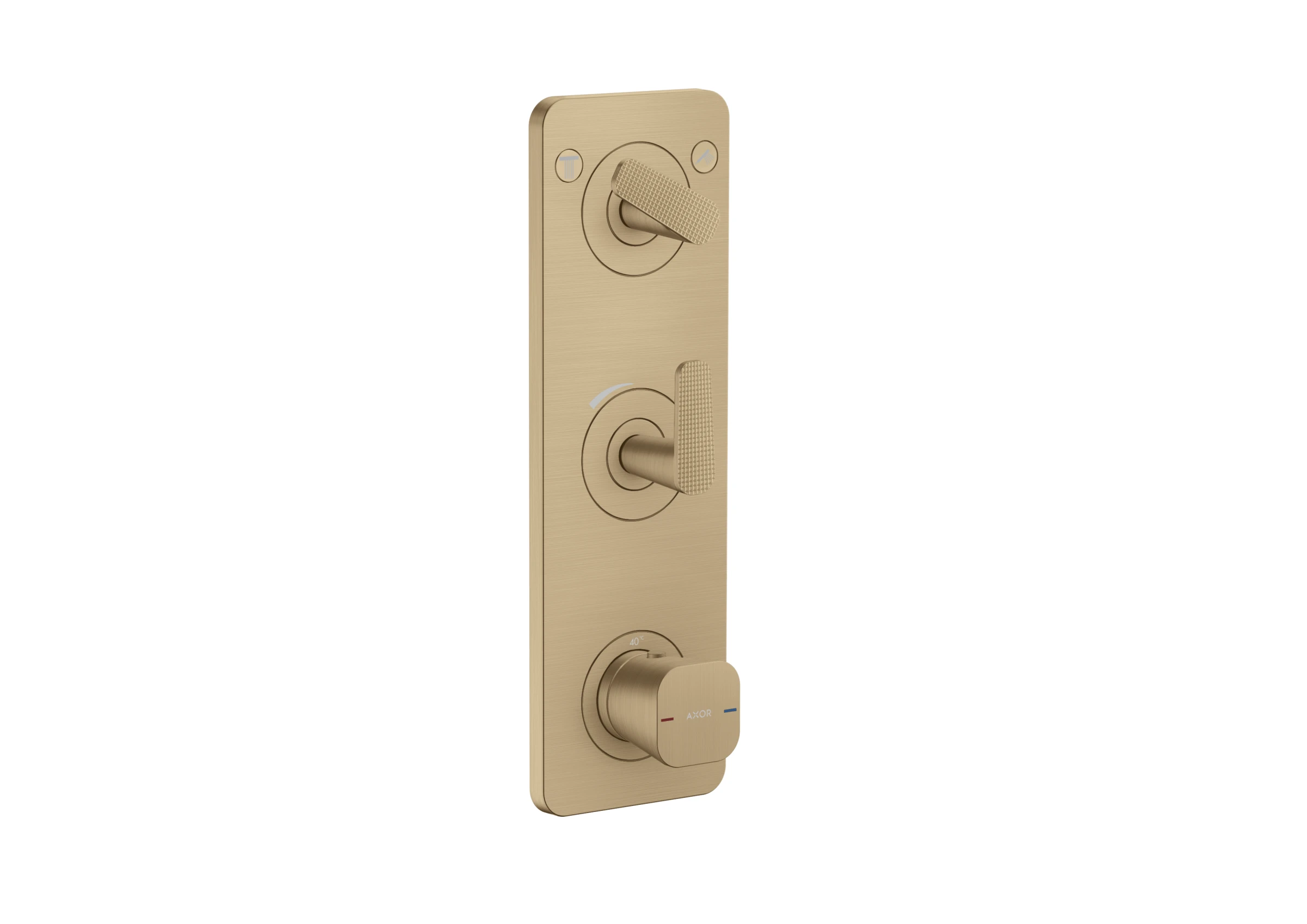 Axor Citterio C Thermostatic Shower Mixer Concealed 458 X 247 X 107mm Bronze - Brushed