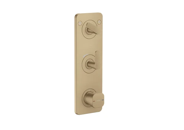 Axor Citterio C Thermostatic Shower Mixer Concealed 458 X 247 X 107mm Bronze - Brushed