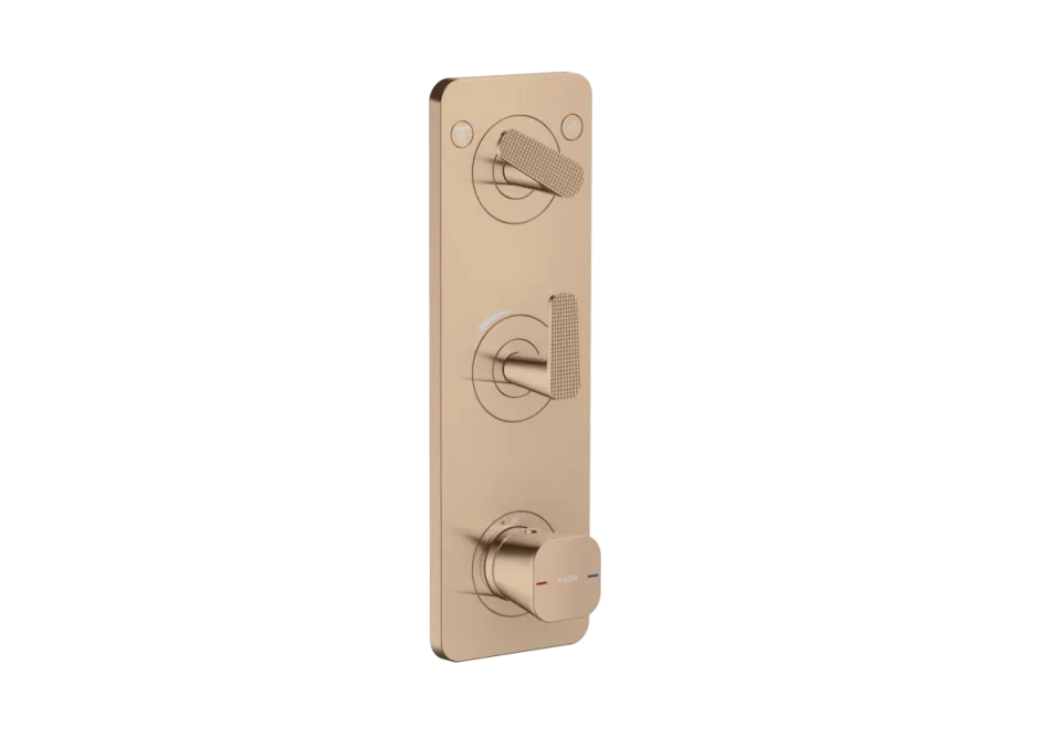 Axor Citterio C Thermostatic Shower Mixer Concealed 458 X 247 X 107mm Rose Gold/gold - Polished product image - Image 1