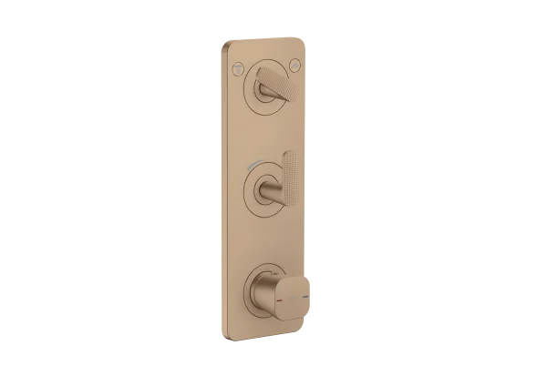 Axor Citterio C Thermostatic Shower Mixer Concealed 458 X 247 X 107mm Rose Gold/gold - Brushed