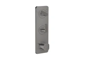 Axor Citterio C Thermostatic Shower Mixer Concealed 458 X 247 X 107mm Gunmetal/chrome - Polished