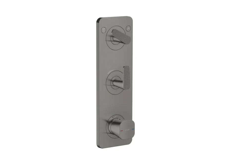 Axor Citterio C Thermostatic Shower Mixer Concealed 458 X 247 X 107mm Gunmetal/chrome - Polished product image - Image 1