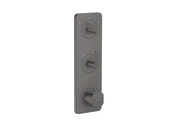 Axor Citterio C Thermostatic Shower Mixer Concealed 458 X 247 X 107mm Gunmetal/chrome - Brushed