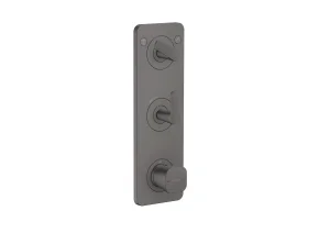 Axor Citterio C Thermostatic Shower Mixer Concealed 458 X 247 X 107mm Gunmetal/chrome - Brushed