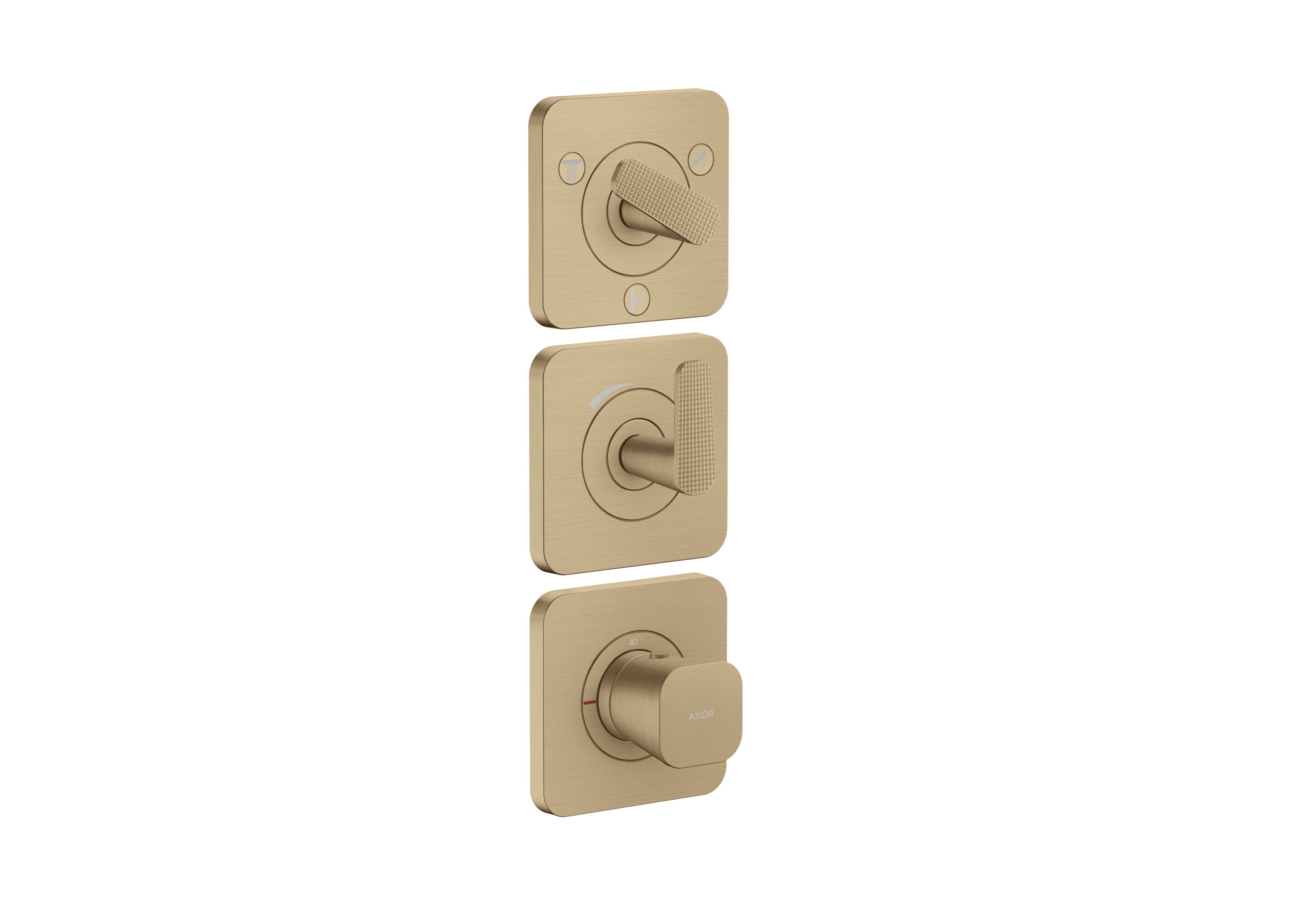 Axor Citterio C Thermostatic Shower Mixer Concealed 298.5 X 209 X 139mm Bronze - Brushed product image - Image 1