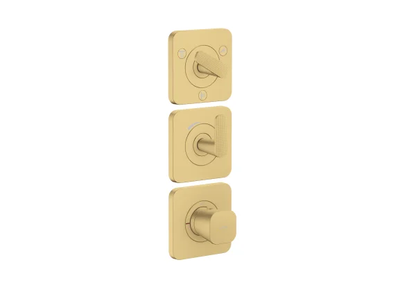 Axor Citterio C Thermostatic Shower Mixer Concealed 298.5 X 209 X 139mm Gold - Brushed