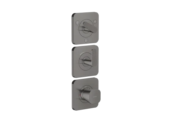 Axor Citterio C Thermostatic Shower Mixer Concealed 298.5 X 209 X 139mm Gunmetal/chrome - Polished