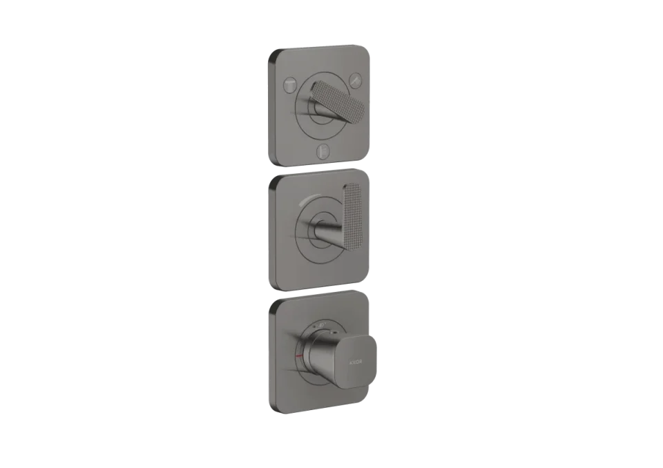 Axor Citterio C Thermostatic Shower Mixer Concealed 298.5 X 209 X 139mm Gunmetal/chrome - Polished product image - Image 1