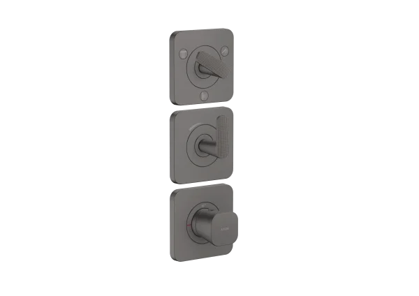 Axor Citterio C Thermostatic Shower Mixer Concealed 298.5 X 209 X 139mm Gunmetal/chrome - Brushed