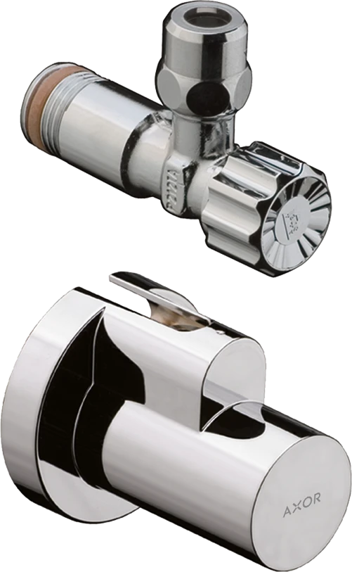 Axor Angle Valves 132 X 110 X 87mm Gunmetal/chrome - Polished