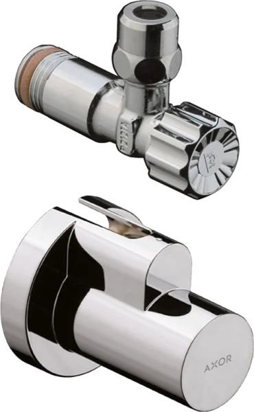 Axor Angle Valves 132 X 110 X 87mm Gunmetal/chrome - Polished