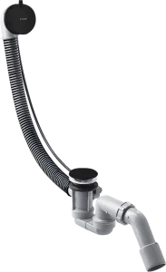 Axor Basic Set For Bath Filler With Waste And Overflow 600 X 320 X 90mm Black - Matt