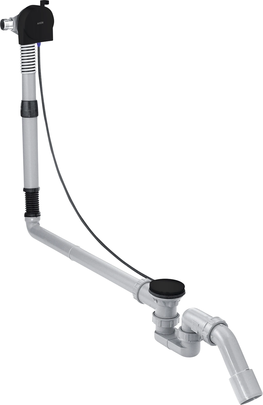 Axor Basic Set For Bath Filler With Waste And Overflow 500 X 320 X 90mm Black - Matt