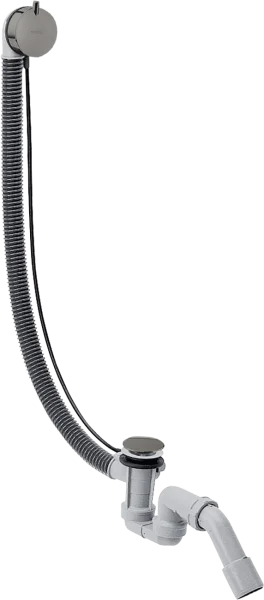 Axor Basic Set For Bath Filler With Waste And Overflow 600 X 320 X 90mm Gunmetal/chrome - Polished