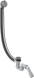 Axor Basic Set For Bath Filler With Waste And Overflow 600 X 320 X 90mm Gunmetal/chrome - Polished
