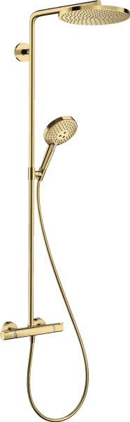 Hansgrohe Raindance S Showerpipes With Thermostatic Mixer 1100 X 360 X 115mm Gold - Polished