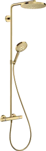 Hansgrohe Raindance S Showerpipes With Thermostatic Mixer 1100 X 360 X 115mm Gold - Polished